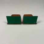 Vintage Set Teakhouten Boekensteunen, Mid Century, Kai Kristiansen thumbnail 5