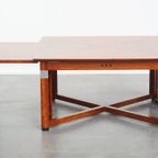 In Goede Staat Verkerende Art Deco Schuitema Design Salontafel Met Uitschuifbare Delen thumbnail 4