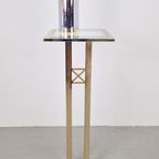 Regerncy Fratelli Orsenigo Zuil Messing Chrome Side Table 70 thumbnail 8