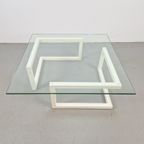 Modern Lourens Fisher Minnimalist Duo Salontafel Glas Wit thumbnail 8