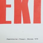 Vintage Originele Propaganda Poster, Sovjet-unie 1976 thumbnail 3