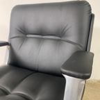 Office Chair On Wheels In Leatherette By Vaghi, Italy, 1960S thumbnail 8