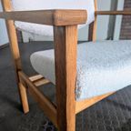 Deense Design 2-zits Bank & Fauteuil Hans Wegner Voor Getama thumbnail 7