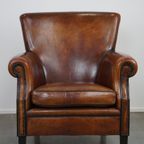 Zeer Comfortabele Klassieke Schapenleren Armchair/ Fauteuil Met Mooie Warme Kleuren thumbnail 3