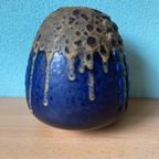 Flower Vase In Fat Lava By Alfred Klein Model 731/17 thumbnail 4