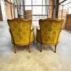 Set Van 2 Vintage Barok Eenzitten / Fauteuils / Clubzetels thumbnail 8