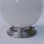 Art Deco Plafondlamp Met Ronde Glazen Bol thumbnail 12