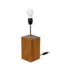 Landelijke Lamp Massief Houten Verstelbare Tafellamp thumbnail 11