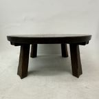 Brutalist Solid Wooden Coffee Table , 1970’S thumbnail 7