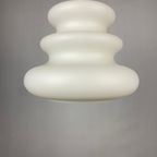 White Milk Glass Pendant Light Ah 1 By Peill and Putzler 1960 thumbnail 4