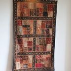 Large Vintage Banjara Patchwork Tapestry, India, Wall Carpet thumbnail 6