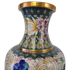 Vintage Cloisonné Vaas Pastel thumbnail 7