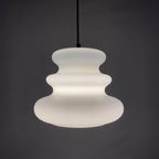 White Milk Glass Pendant Light Ah 1 By Peill and Putzler 1960 thumbnail 2