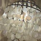 Capiz Schelpen Hanglamp Chrome Frame 45 Diameter thumbnail 5