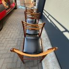 Set Van 4 Johannes Andersen Eetkamerstoelen thumbnail 4
