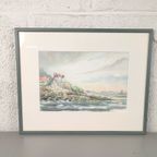 Walter Lootens - Aquarel - Zicht Uit Mousehole thumbnail 2