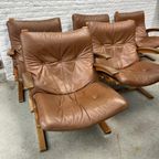 Midcentury Design Fauteuil Leer – Solheim, Rybo Rykken thumbnail 2