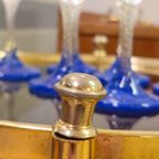 Vintage Barcart Serveerwagen Trolley Bijzettafel Messing thumbnail 4