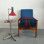 Vintage Aabe Zuiver Scheerwollen Deken (rood/blauw/groen) thumbnail 3