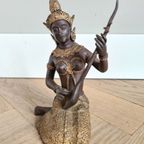 Brons Beeldje Van Een Thaise Muzikant thumbnail 8