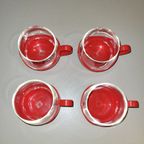 4 Vintage Rode Melitta Theetassen thumbnail 5