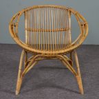 Bijzondere Rotan Fauteuil, <<<brand>>>, 1950 thumbnail 3