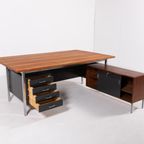 Executive Desk By Herbert Hirche For Holzäpfel, 1950’s Germany thumbnail 3