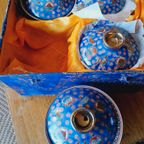 Vintage Chinese Thee Set In Doos Porselein thumbnail 2