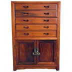 Vintage Chinees Houten Ladekastje Bestekkist 1950’s thumbnail 6