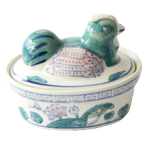 Vintage Schaal/terrine Kip Chinees Porselein, Jaren '70. thumbnail 2