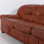 Mid-Century 3-Seats Leather Sofa From 1960S, Italy thumbnail 4