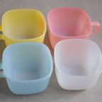4 Opale France Kopjes / Kommen / Mokken - Vintage Servies thumbnail 8