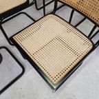 Set Van 6 Cesca Stoelen Marcel Breuer Stijl Webbing Stoelen thumbnail 6