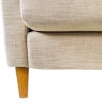 Vintage Linnen Fauteuil Beige thumbnail 11