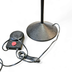 Adjustable / Conical Glass And Black Metal Floor Lamp By Tronconi, 1970s, Italy thumbnail 4