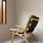 Vintage Houten Kleppe Faureuil Uit Denemarken thumbnail 8