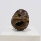 Large Studio Ceramic Free Form Pebble Stone Vase By Jaan Mobach 1967 thumbnail 9