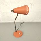 Vintage Bureaulampje Mat Oranje thumbnail 5
