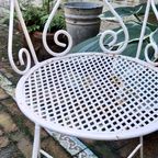 Pf45 – Brocante Tuinstoelen – Ijzer Draadstaal thumbnail 3