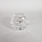 Kosta Boda - Design Bengt Edenfalk - 'iglo' - Kristal - Kaarsenhouder - 3e Kwart 20e Eeuw thumbnail 3