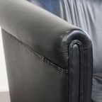 Prachtige Set Van 2 Zwarte Engelse Stijl Rundleren Clubfauteuils Met Een Tijdloos Design thumbnail 13