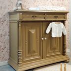 Uniek Vintage Dressoir /commode In De Prachtige Kleur Warm Tan thumbnail 8