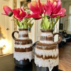Ceramic Jug Vase By Scheurich West Germany (2X) thumbnail 4
