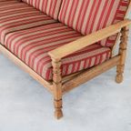 Brutalist Bank | Vintage Sofa | Jaren 60 | Eiken thumbnail 13