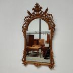 Grote Vintage Barok Brocante Rococo Spiegel Schouwspiegel 01 thumbnail 3