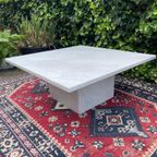 Vintage Carrara Marmeren Salontafel 100X100Cm thumbnail 3