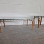 Pierre Vandel Postmoderne Salon Tafel En Bijzettafel thumbnail 2