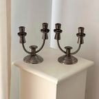 Set Of 2 Vintage Art Deco Candelabras thumbnail 5