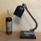 Vintage Stoer  Bureaulamp Tafellamp Lampje Frans thumbnail 11