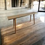 Vintage Smalle Console Tafel / Bijzettafel In Formica thumbnail 6